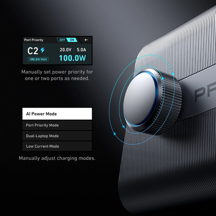 شاحن مكتبي أنكر برايم 250 واط GaN برو بلس 6 منافذ النسخة الآسيوية Anker Prime Pro+ A2345