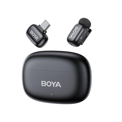 مايكروفون بويا ميني 2.05 لاسلكي مع حافظة شحن BOYA Mini 2.05 Wireless Microphone System