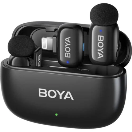 BOYA Mini 2-03 Wireless Lavalier Microphone System with Charging Case
