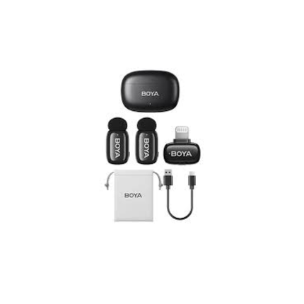 BOYA Mini 2-03 Wireless Lavalier Microphone System with Charging Case