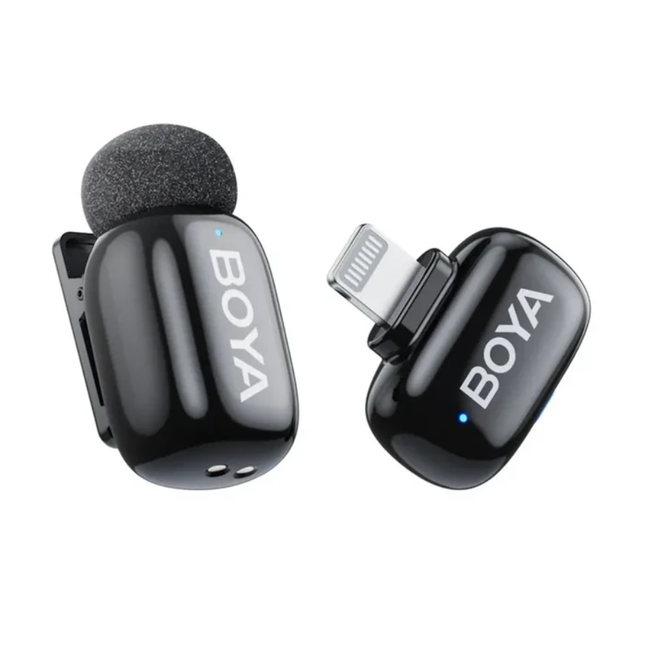 BOYA Mini-15 2-Person Wireless Lavalier Microphone System (Lightning)
