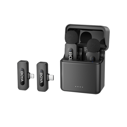 مايكروفون بويا لاسلكي كومبو BOYA BY-V3 Combo Wireless Microphone (2TX + 2RX)