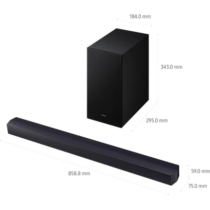 Samsung B-Series Soundbar 2.1 Channel with Subwoofer HW-B450F