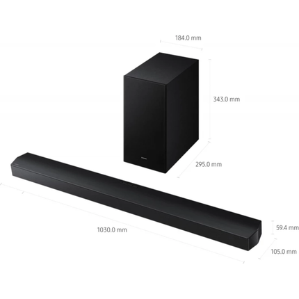 ساوند بار سامسونج الفئة B قناة 5.1 مع مضخم صوت لاسلكي HW-B750F