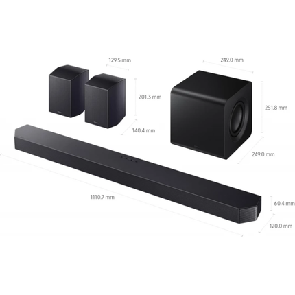 Samsung Q-Series Soundbar 9.1.4 Channel with Subwoofer and Rear Speakers HW-Q930F
