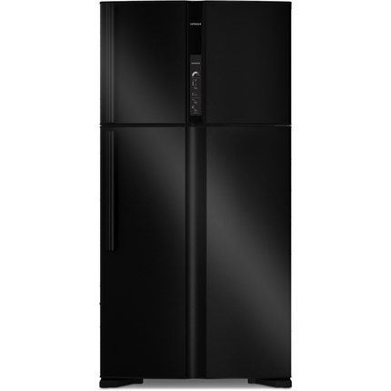 ثلاجة هيتاشي فريزر علوي 700 لتر إنفرتر أسود R-V860PJ2-1 U