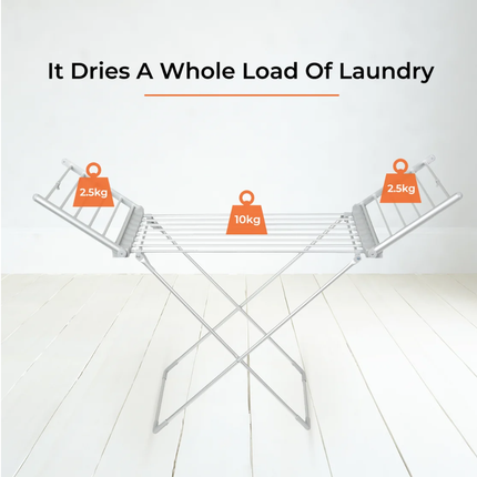 Geepas Foldable Electric Clothes Dryer Rack 15kg 230W GDR63059UK