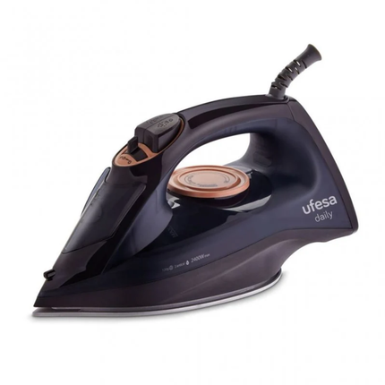 Ufesa PV1100C Daily Steam Iron - 2400W Power, Ceramic Soleplate, Vertical Steam Function & Anti-Calc System