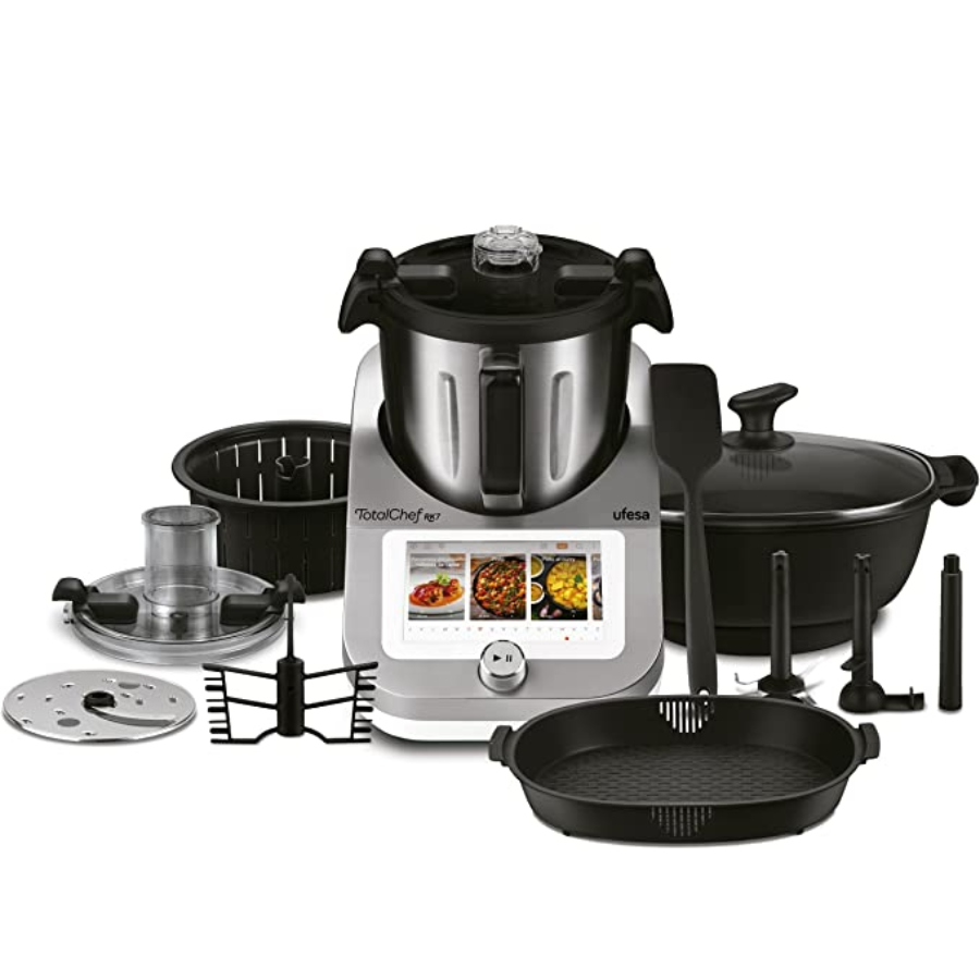 محضر طعام ذكي يوفيسا (Ufesa) موديل TotalChef RK7 - سعة 4.5 لتر، قدرة 2000 واط، شاشة لمس 7 إنش، أكثر من 30 وظيفة، وواي فاي (Wi-Fi) محضر طعام ذكي يوفيسا (Ufesa) موديل TotalChef RK7 - سعة 4.5 لتر، قدرة 2000 واط، شاشة لمس 7 إنش، أكثر من 30 وظيفة، وواي فاي (Wi-Fi)