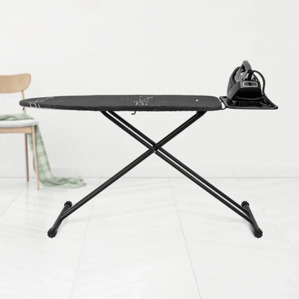 Ufesa Sandy Ironing Board - Extra Wide Surface, 100% Cotton Cover, Adjustable Height & Stable Non-Slip Metal Legs