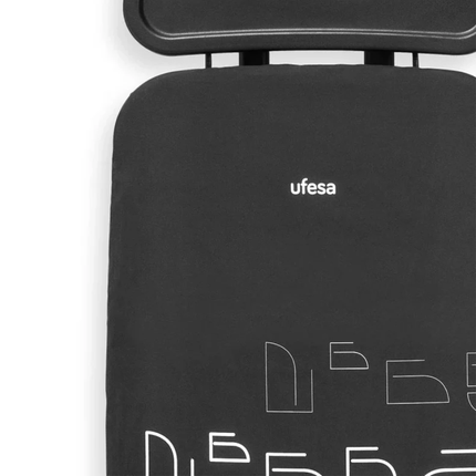 Ufesa Sandy Ironing Board - Extra Wide Surface, 100% Cotton Cover, Adjustable Height & Stable Non-Slip Metal Legs
