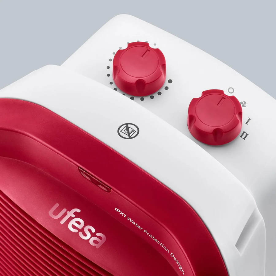 دفاية ومروحة هواء رقمية يوفيسا (Ufesa) موديل Persei - بقدرة 2000 واط، تحكم دوار، مستويان للتدفئة، وخاصية المروحة للاستخدام الصيفي والشتوي دفاية ومروحة هواء رقمية يوفيسا (Ufesa) موديل Persei - بقدرة 2000 واط، تحكم دوار، مستويان للتدفئة، وخاصية المروحة للاستخدام الصيفي والشتوي