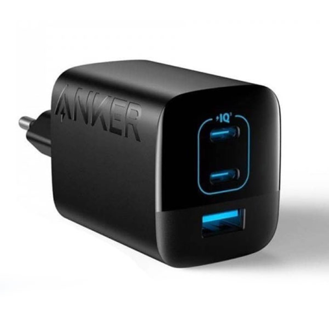 شاحن انكر 336 (Anker 336 Charger) بقوة 67 واط - تقنية GaN للشحن السريع - 3 منافذ (2x USB-C و 1x USB-A) - تصميم مدمج قابل للطي - تقنية PowerIQ 3.0 لشحن الأجهزة المتعددة