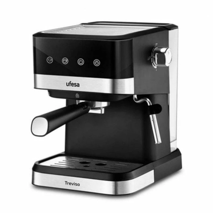 Ufesa Treviso Espresso Machine - 1050W Power, 20 Bar Pressure Pump, 1.5L Water Tank & Adjustable Steam Wand