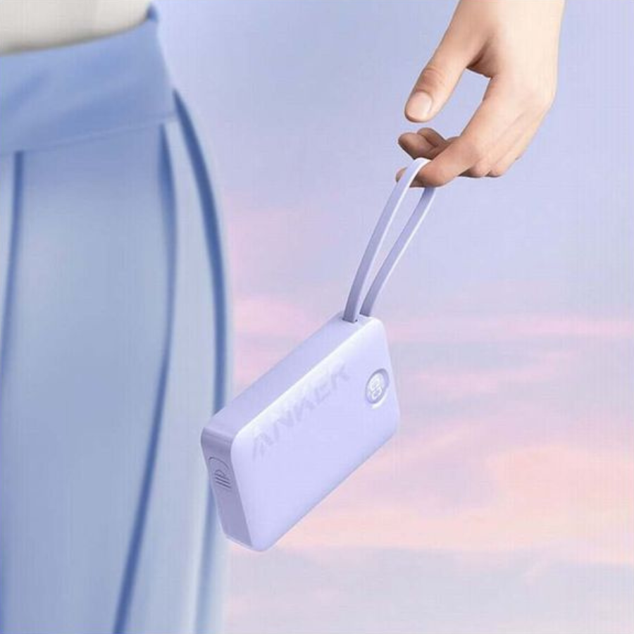 Anker Power Bank 20,000mAh (22.5W) with Built-In USB-C Cable - High-Speed PD Charging for iPhone & Android Anker Power Bank 20,000mAh (22.5W) with Built-In USB-C Cable - High-Speed PD Charging for iPhone & Android