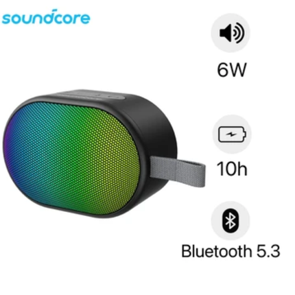 Anker Soundcore Pyro Mini Bluetooth Speaker (A31A0011) - Compact Portable Wireless Speaker with Enhanced Bass