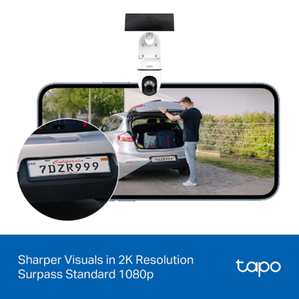 كاميرا مراقبة خارجية تي بي لينك Tapo C610 - دقة 2K 3MP، رؤية ليلية ملونة، وذكاء اصطناعي مع معيار IP66 لمقاومة العوامل الجوية