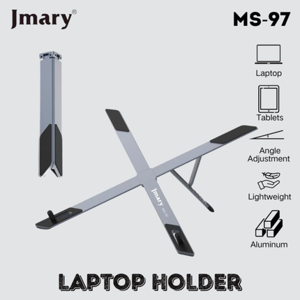 حامل ترايبود للموبايل جيماري (Jmary) موديل MS-97 - دوران 360 درجة، قاعدة ثابتة وتصميم مدمج للتصوير المكتبي والبث المباشر