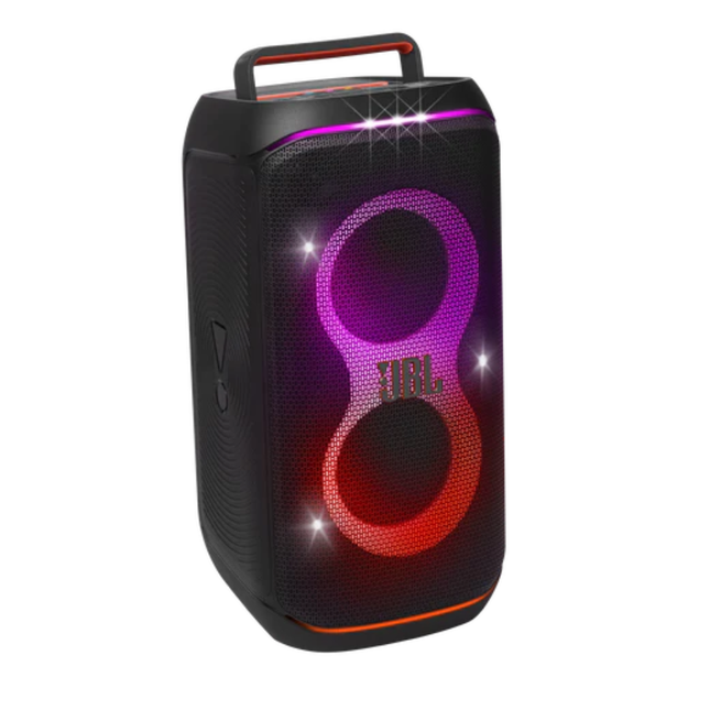 سبيكر الحفلات المتنقل JBL PartyBox Club 120 - قوة 160 واط، تقنية تعزيز الصوت بالذكاء الاصطناعي، عرض ضوئي ديناميكي، ومقاوم لرزاذ الماء