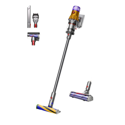 مكنسة دايسون (Dyson) V12 ديتكت سليم (Detect Slim) اللاسلكية - تقنية الكشف بالليزر، قوة شفط جبارة، وشاشة LCD ذكية تفاعلية