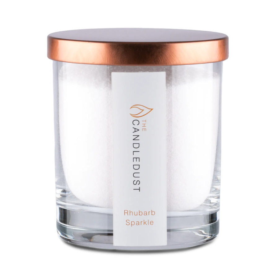 شمعة الغبار اللؤلؤي المعطرة ذا كاندل دست (The Candledust) - شمع نباتي طبيعي 160 غرام مع فتائل، صديقة للبيئة وقابلة لإعادة التشكيل والاستخدام