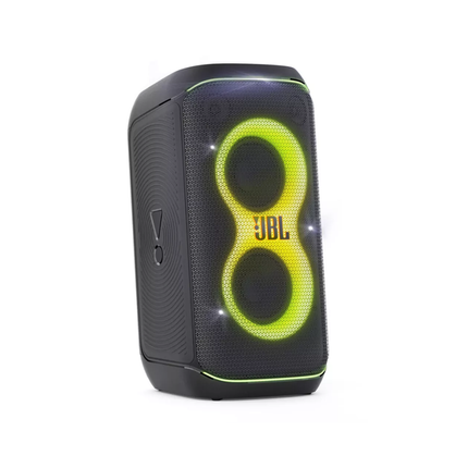 سبيكر الحفلات المتنقل JBL PartyBox Club 120 - قوة 160 واط، تقنية تعزيز الصوت بالذكاء الاصطناعي، عرض ضوئي ديناميكي، ومقاوم لرزاذ الماء