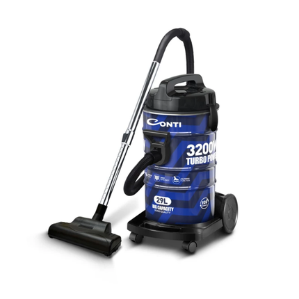 Conti Barrel Vacuum Cleaner 2200W with Durable Metal Drum for Powerful Cleaning