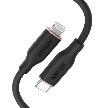 كابل Anker 641 Flow من USB-C إلى Lightning سيليكون 3 قدم