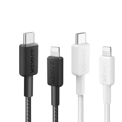 كابل أنكر USB-C إلى Lightning محفوظ بنسيج 3 قدم