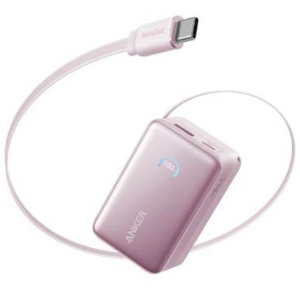 Anker Nano 10,000mAh 45W Power Bank with Retractable Cable