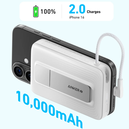 Anker Zolo Magnetic Power Bank 10000mAh 30W with Built-in USB-C Cable