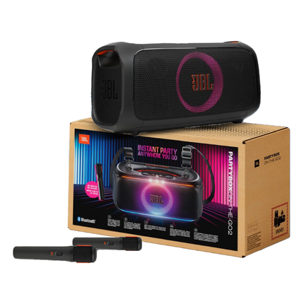 سماعة حفلات لاسلكية جي بي إل بارتي بوكس أون ذا جو 2 مع مايكروفونين JBL PartyBox On-The-Go 2