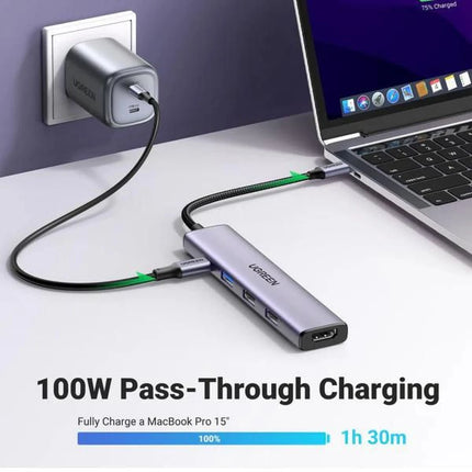 Ugreen YBD-C 5-in-1 USB-C Hub with 100W PD & 4K HDMI