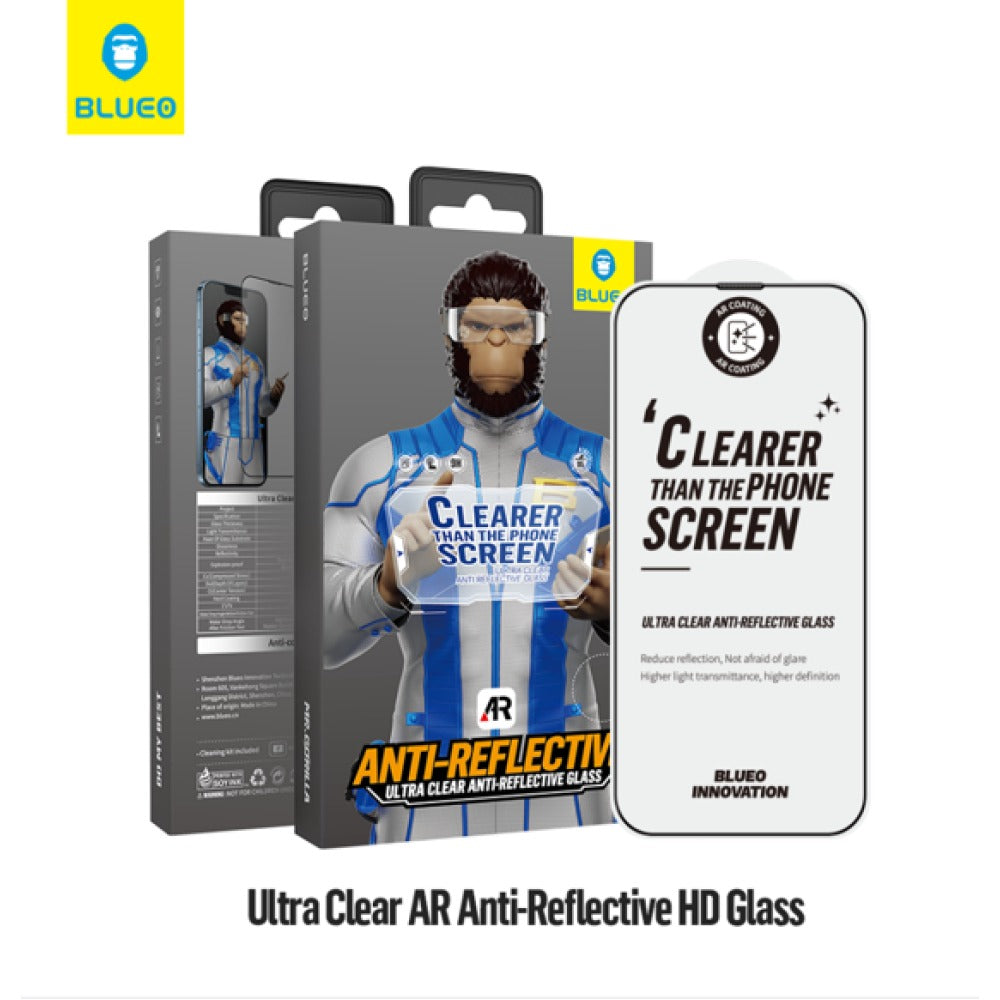 واقي شاشة شفاف للغاية مضاد للانعكاس عالي الدقة من BLUEO MB26-13/14 مقاس 6.1 بوصة - أسود لهاتف iPhone 13/14 واقي شاشة شفاف للغاية مضاد للانعكاس عالي الدقة من BLUEO MB26-13/14 مقاس 6.1 بوصة - أسود لهاتف iPhone 13/14