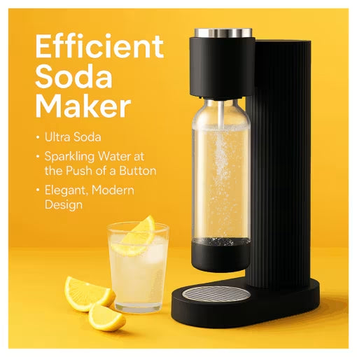 جهاز Ultra Soda لصناعة المياه الغازية | آلة صودا يدوية بدون كهرباء جهاز Ultra Soda لصناعة المياه الغازية | آلة صودا يدوية بدون كهرباء