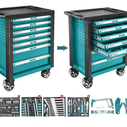 Total THPTCS71621-162-Piece Tool Chest Trolley
