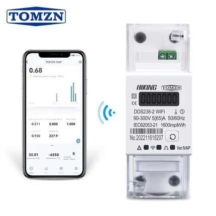 قاطع وحامي الجهد الذكي Tomzn Wi-Fi - مراقبة الطاقة وحماية متكاملة للأجهزة الكهربائية