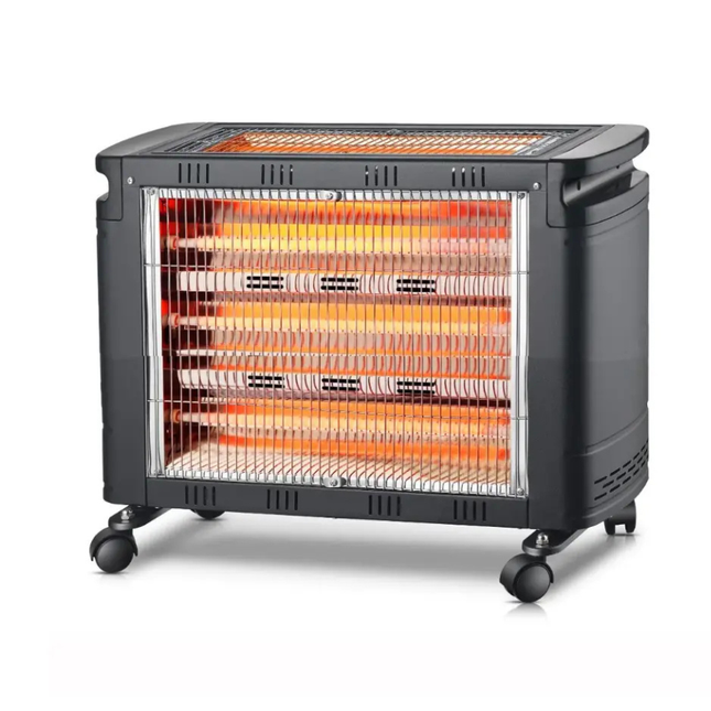 Conti Quartz Heater - 2000W, 4 Tubes, Multiple Power Settings, Compact Design, & Advanced Safety System