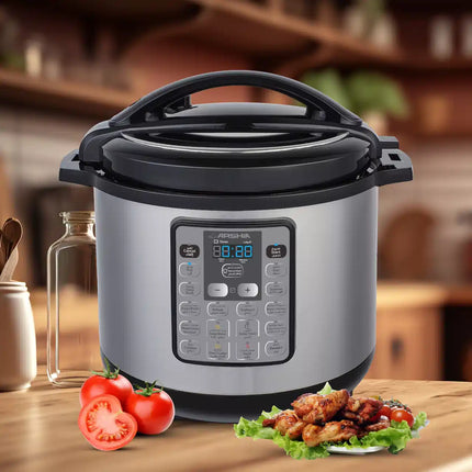 Digital Pressure Cooker 12L From Arshia Stainless Steel Black | EP135-2627