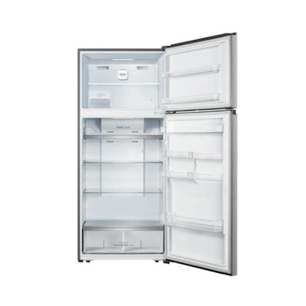 ثلاجة هايسنس بفريزر علوي (Hisense RT3N729NBI) - سعة 551 لتر، لون أسود إينوكس مع تقنية Total No Frost ومحرك إنفيرتر ذكي
