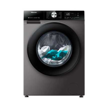 Hisense Front Load Washing Machine - 10.5kg Capacity - 1400 RPM with Inverter Motor, Steam Care & Smart Wash Technology