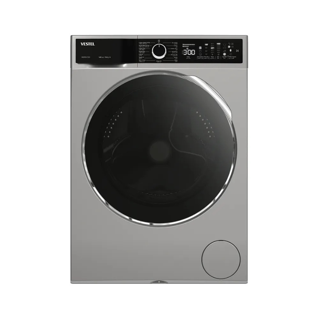 Vestel Washer Dryer 9kg Wash / 6kg Dry - 1400 RPM, Silver Finish with Continuous Wash & Dry Technology