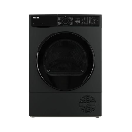 Vestel Tumble Dryer 8kg - TDH8SGT3DX-A - Heat Pump Technology, Inox Finish, Digital Display & Fabric Care System
