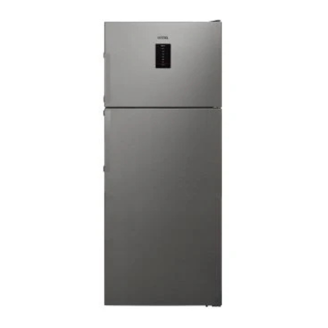 Vestel Refrigerator 510L - Top Mount Freezer, Inox Finish, No Frost Technology with Multi Air Flow System