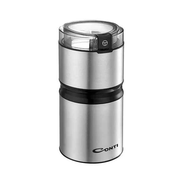 Conti Coffee Grinder 150W - CG-1501-SS, Stainless Steel Body & Blades, Compact Design and Easy One-Touch Operation