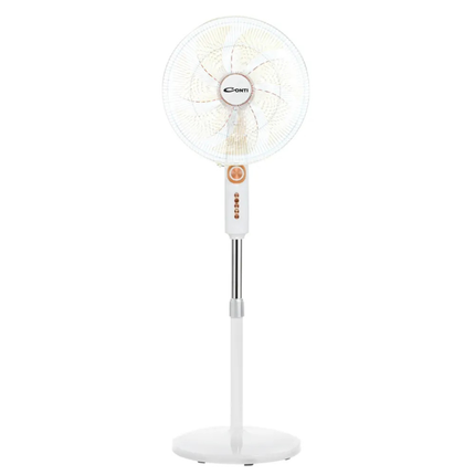 Conti Stand Fan 18-Inch - 3 Speed Settings, Powerful & Quiet Motor, Adjustable Height and Wide-Angle Air Distribution