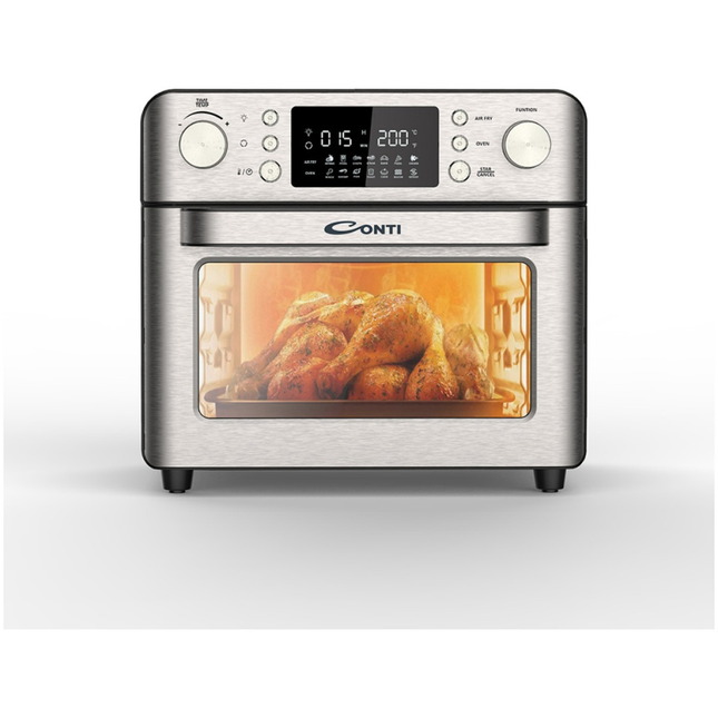Conti Air Fryer Oven 25L - Stainless Steel Body, Rapid Air Circulation Technology, 6 Cooking Functions & Timer - AFO2501-SS
