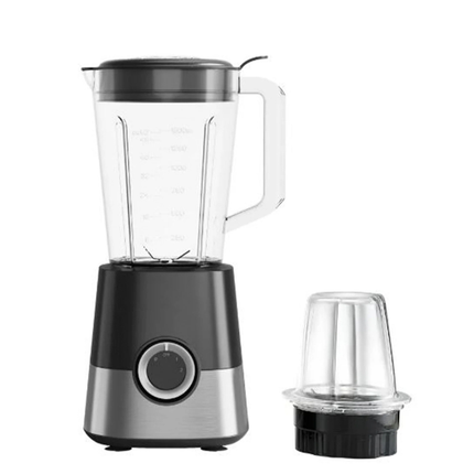 Conti Blender 800W - TB-1085-BK, 1.5L Capacity Jar, Advanced Stainless Steel Blades, 2 Speeds with Pulse Function in Black