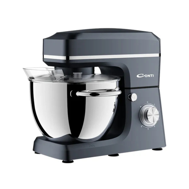 Conti Kitchen Machine 2000W - 8L Massive Capacity, Heavy-Duty Body, 6 Speeds with Pulse, & Stainless Steel Bowl for Advanced Mixing and Kneading