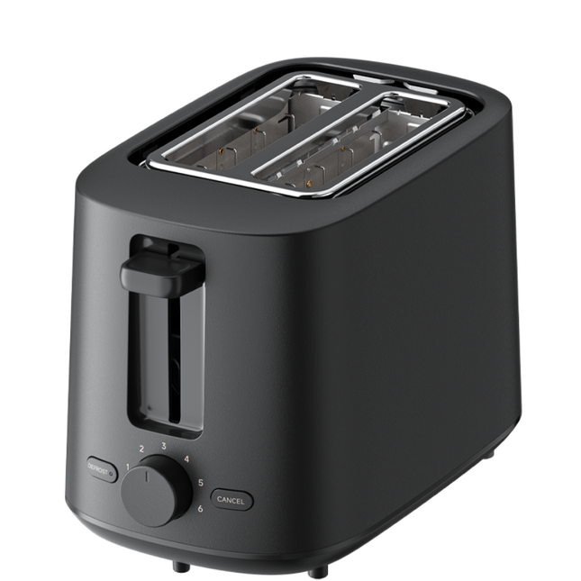 محمصة خبز شاومي (Xiaomi Toaster) - قدرة 850 واط، 7 مستويات للتحميص، فتحات عريضة، وظيفة إلغاء وإعادة تسخين، وتصميم أبيض عصري